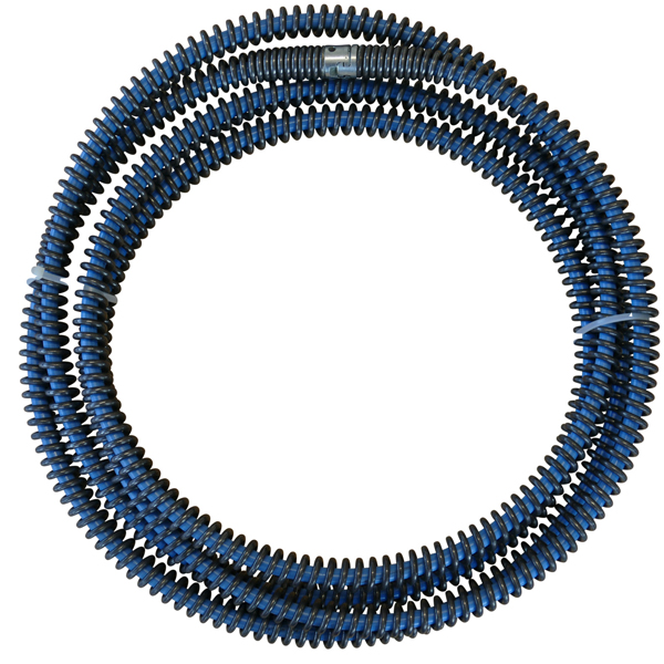 AHT Rohrreinigungsspirale 22mmx4500mm m. blauer Kunststoffseele