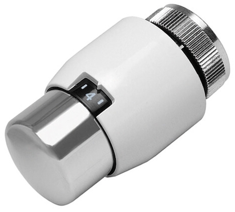 Resideo Thermostatregler T4xxx weiß/chrom, 6-26 Grad C, M30x1,5mm