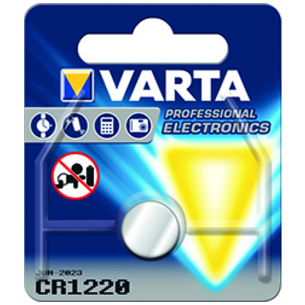 Varta 6016 Knopfzelle CR2016 3V 90mAh Lithium 1 Pak.= 1 Knopfzelle