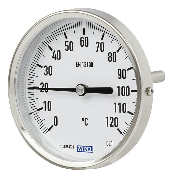 Wika Bimetall Thermometer 100 rue -30..50Gr.C L1=200x8