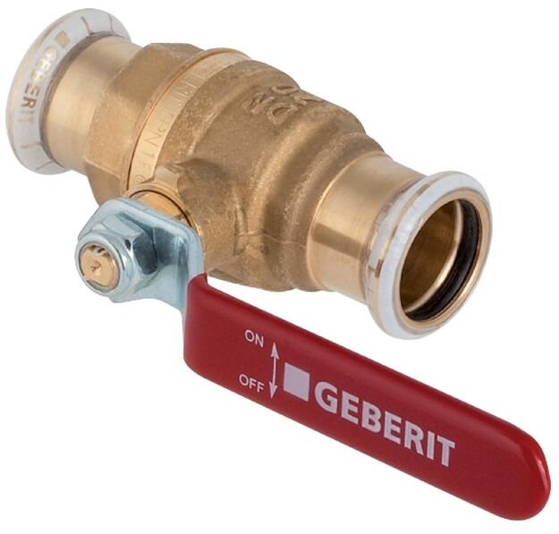 Geberit Mapress C-Stahl Kugelhahn mit Pressmuffe Durchmesser: 18mm, # 94923
