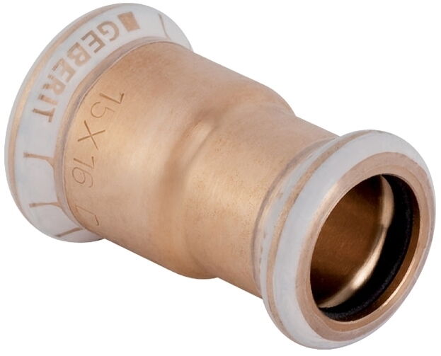 Geberit Mapress Rotguss Muffe reduziert Durchmesser: 15 - 14mm # 62020