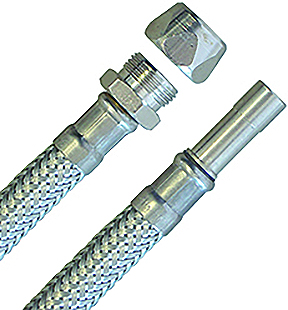Flexibler Schlauch SCHELL CLEAN-FIX-S 102120699 1000mm, Überw. 3/8, Rohrs. D10, vc