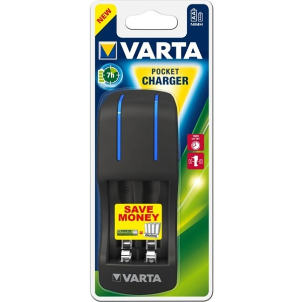 Varta Easy Energy Pocket Charger Ladegerät für 2x AA/AAA Mignon/Micro