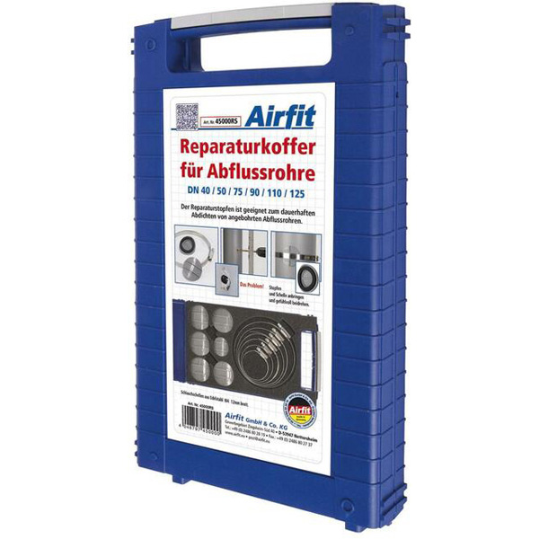 Airfit Reparaturkoffer für Rohre DN40-125 inkl. Edelstahl-Schlauchschellen, 12mm, W4