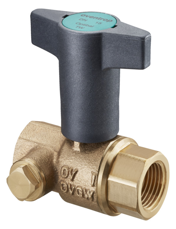 Oventrop Optibal TW Trinkwasserkugelhahn DN32, 1 1/4" IG, mit Entleerung, RG, PN10, #420881