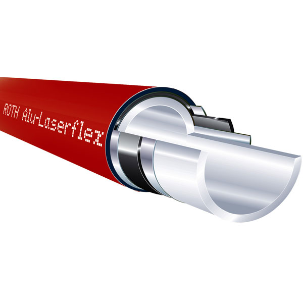 Roth Alu-Laserflex Systemrohr, Ø 14 mm (VPE=240m)