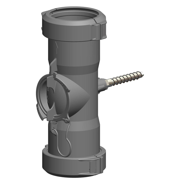 ATEC PolyTop Kontroll-Rohr für Rohr flexibel, 117 mm x DN 80, mit Stockanker