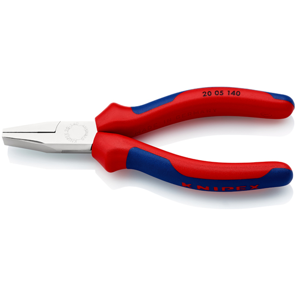 Knipex Flachzange, chrom, Griffe isoliert