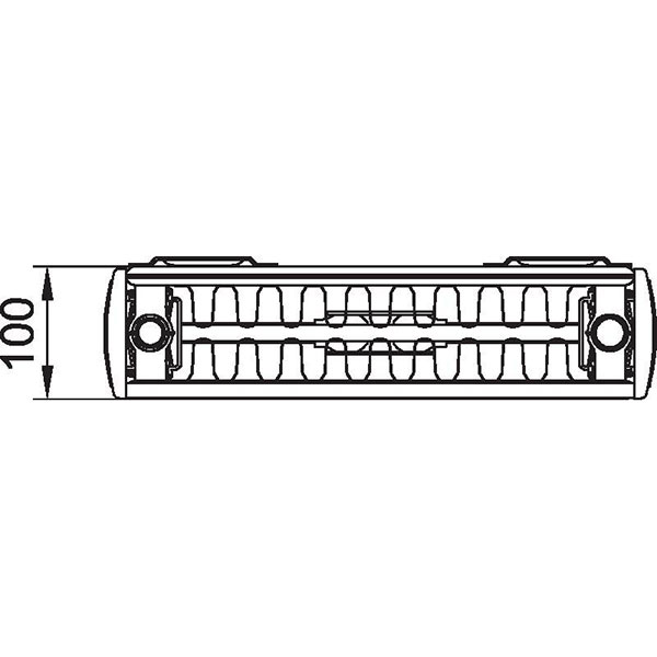 Kermi Verteo-Profil-Flachheizkörper Typ 22, BH 1600mm, BL 800mm