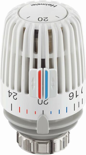 Heimeier Thermostatkopf K, mit Schraubgewinde M30x1,5, Standard Einstellskala, weiß