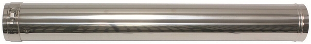 VA PP/Edelstahl Rohr 80/125mm 1, 0m für Fassadenverlegung, 0020042754