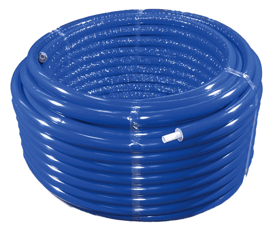 AHT press Mehrschicht-Verbundrohr A20 blau 13 mm isol. 20x2,25mm Ring 50 Meter