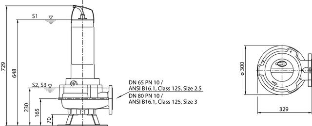 Wilo Abwasser-Tauchmotorpumpe Rexa FIT V06DA-625/EAD1-4-T0015-540-O, # 6064715