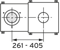 VA Anschluss-Set 60/100 PP, für LAS bis 405mm Breite, 0020016411