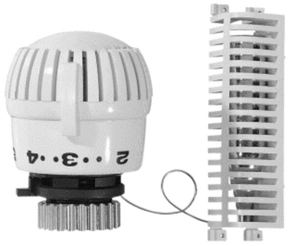 Resideo Thermostatregler Thera-2080 FL weiß, 6-28 Grad C, M30x1,5mm, 2 m