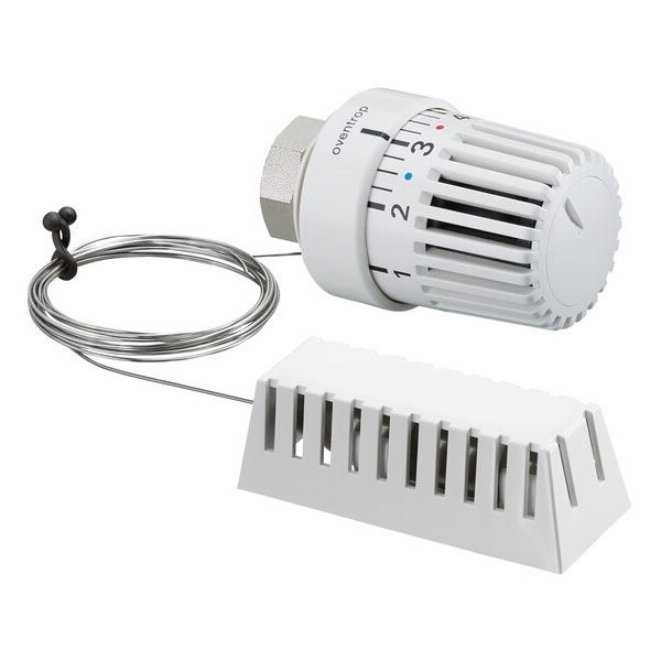 Oventrop Thermostatkopf Uni-LH mit Fernfühler weiß, Kapillarrohr 2m # 1011665