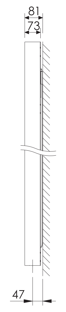 Stelrad Vertex Tango dekorativer Vertikalheizkörper Typ 11, BH 1800mm, BL 500mm