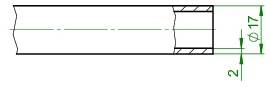 AHT ROLL 2.0 Rohr PE-Xc 17x2mm 6 bar, 90 Grad, (Ring: 600) 