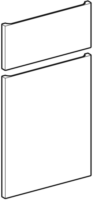 Geberit Front Set, weiß, RENOVA Nr.1 Plan Seitenschrank, Modell 869020