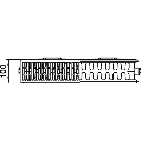 Kermi therm-x2 Profil-Kompaktheizkörper Typ 22, BH 900mm, BL 1000mm