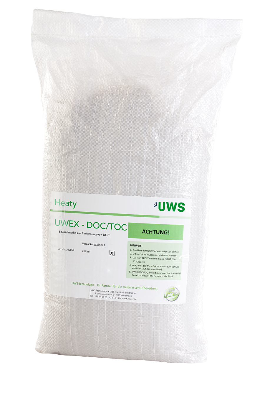 UWS Heaty UWEX-DOC/TOC Spezialmedia zur Entfernung von DOC