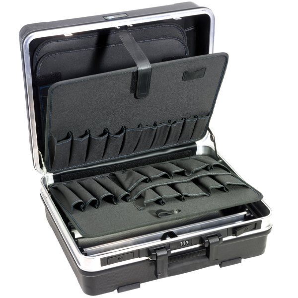 B&W Werkzeugkoffer ABS B&W flex pockets mit Zahlenschloss 500 x 425 x 210mm