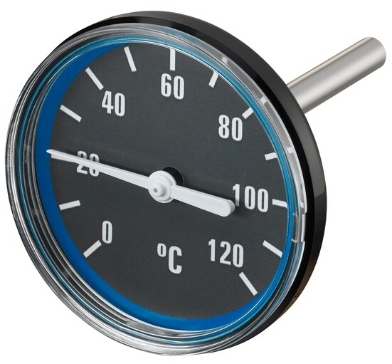 Oventrop Thermometer für Regumat DN25 (Ausf. 2015) / DN32 (Ausf. 2013), blau