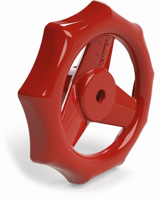 KEMPER Handrad rot für Freistrom-Absperrventile, DN50