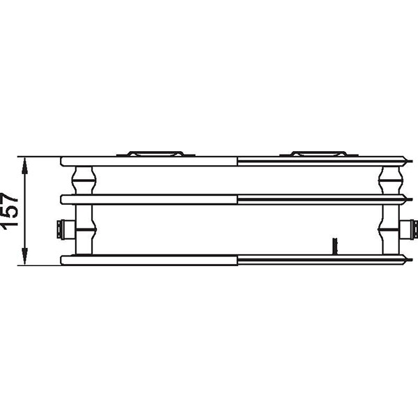 Kermi therm-x2 Line-Kompakt-Hygieneheizkörper Typ 30, BH 405mm, BL 1005mm