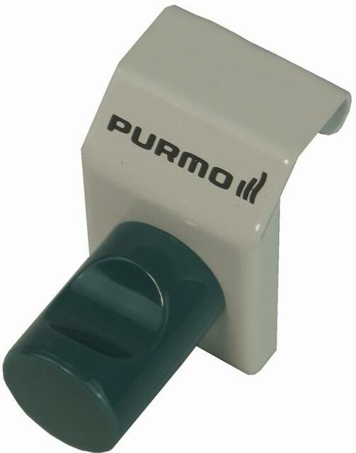 Purmo Handtuchhaken / Knob für Planheizkörper, Typen 11-33, aquablau