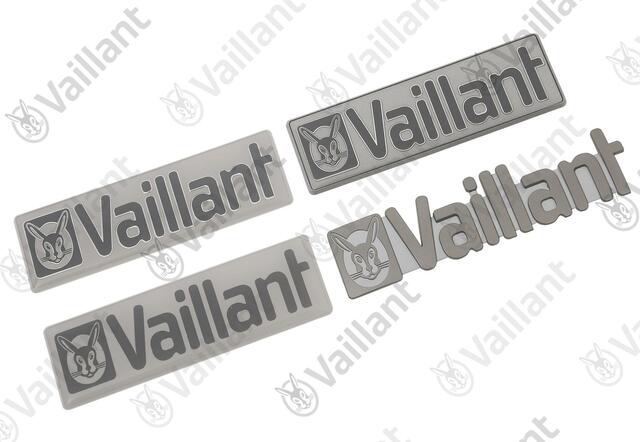 Vaillant Firmenschild, kpl (alle Typen) Gas-Wandheizgeräte, Kessel und Speicher