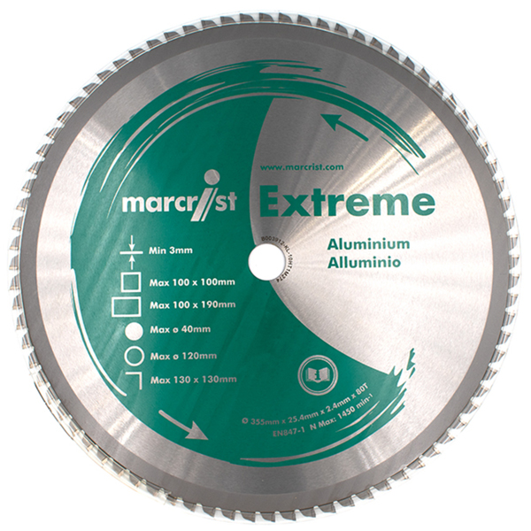 Marcrist Sägeblatt Extrem 355 Aluminium 355x25.4mm