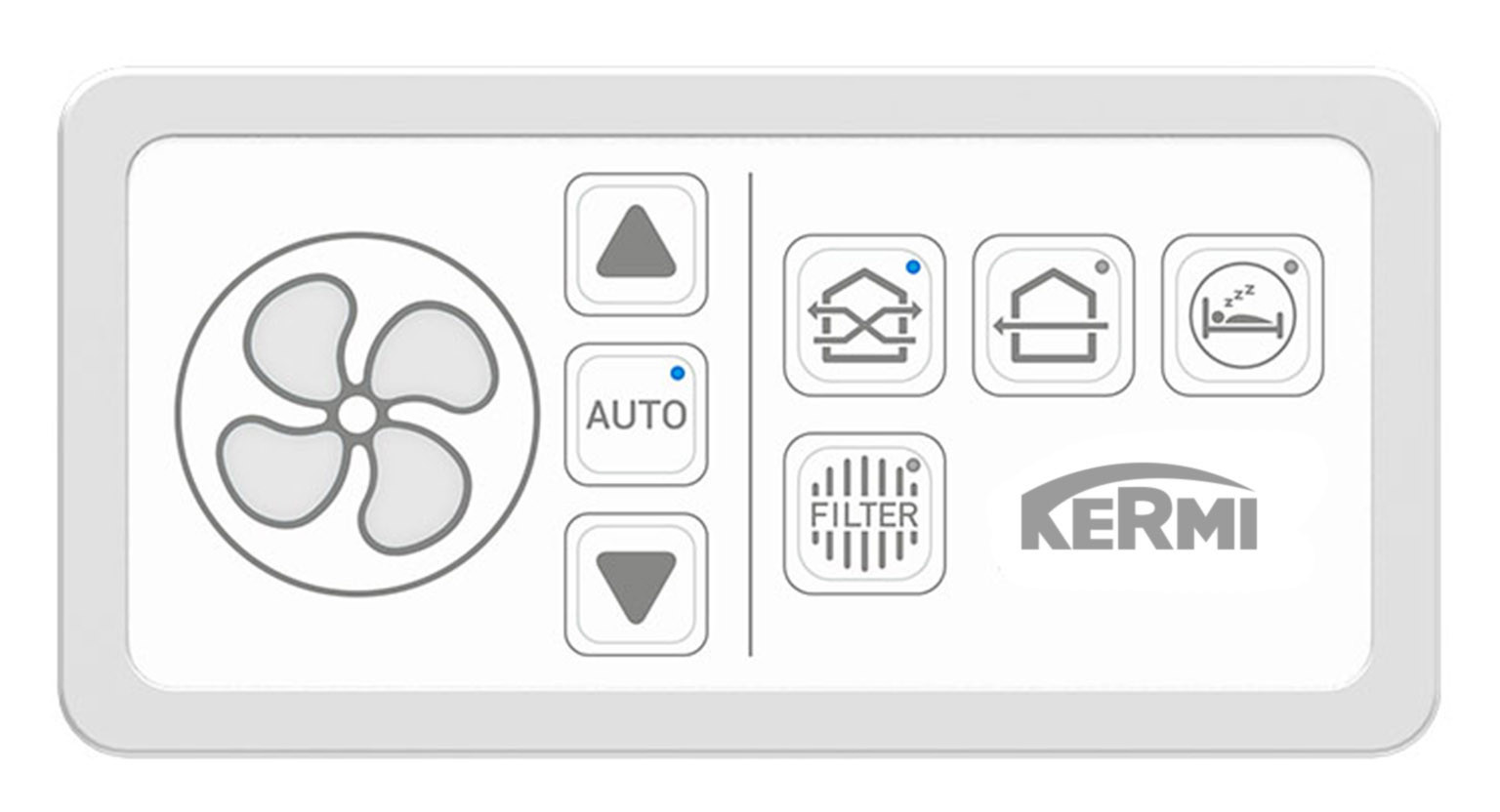 Kermi x-well Easy Drehregler für D11 mit Netzteil, max. 4 Ventilatoren