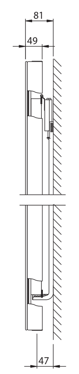 Stelrad Vertex Plan vertikaler Heizkörper mit glatter Front, Typ 11