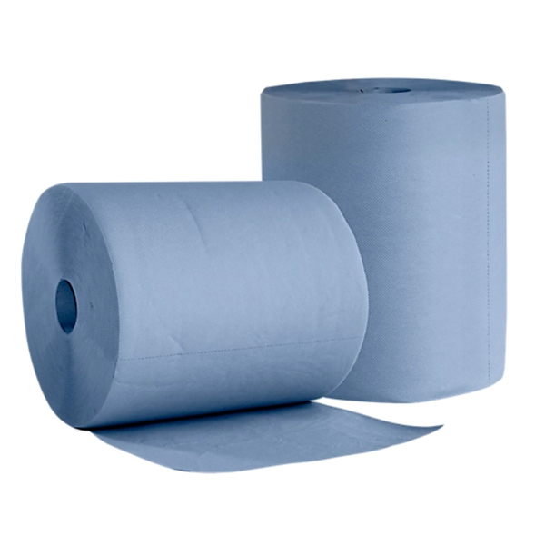Trinnity Putzpapier blau 2-lagig a.Rolle 500 Bl.a 380x380mm (Pak 2 Rol.)