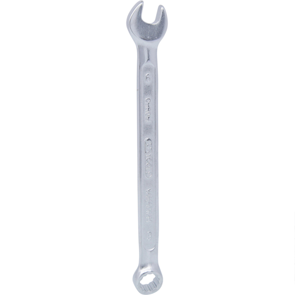 KS Gabel-Ringschlüssel, flach gekröpft, aus Chrom-Vanadium-Stahl, Größe: 6 mm
