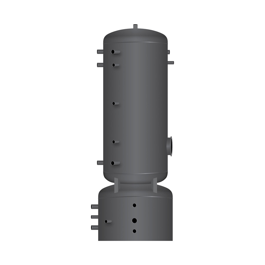 TWL Effizienz-Kombispeicher Typ EKS, mit einem großen Wärmetauscher im Trinkwasserteil, 200 Liter Trinkwasserteil, 80 Liter Pufferteil