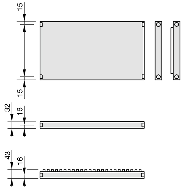 Zehnder Plano, Heizwand Typ PH10, horizontal, BH 220mm, BL 500mm