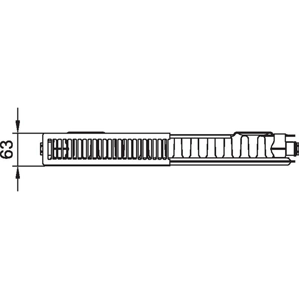 Kermi therm-x2 Plan-Kompaktheizkörper Typ 11, BH 755mm, BL 805mm