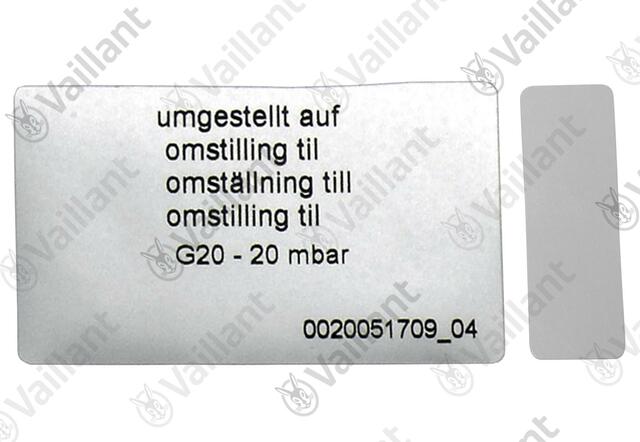 Vaillant Umstellsatz, P-H (DE/AT) Vaillant -Nr. 0020253190