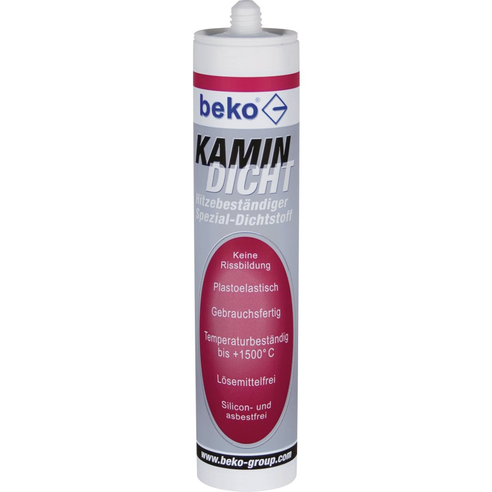 BEKO Kamin-Dicht 310 ml bis +1500' C hitzebestaendig, Nr. 2308310, schwarz