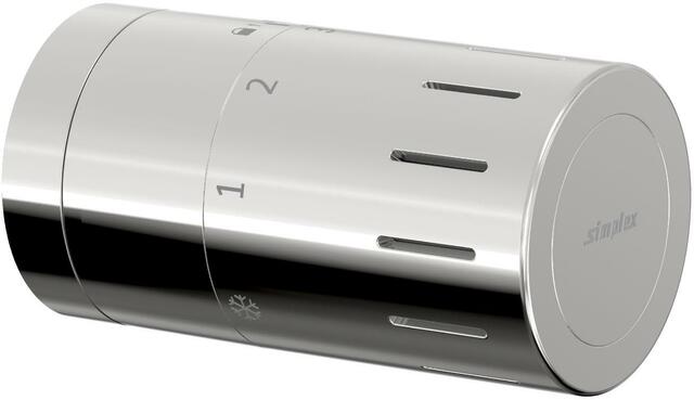 Simplex SX Design-Thermostatkopf TC-D1 chrom M30 x 1,5 mit Nullstellung