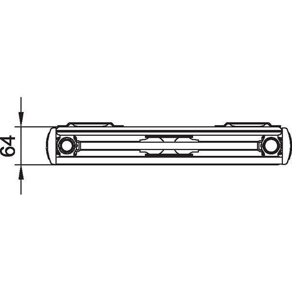 Kermi Verteo-Profil-Flachheizkörper Typ 20, BH 1400mm, BL 500mm