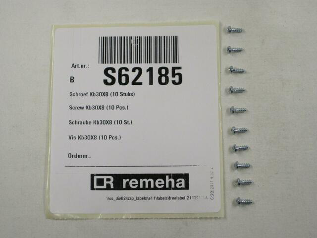 Remeha DR Schraube Kb30x8 (VPE=10St.) je VPE