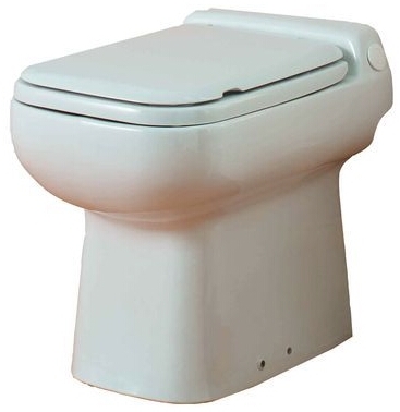 SFA SaniCompact Luxe Stand-WC grau integrierter Hebeanlage m. WT Anschluss