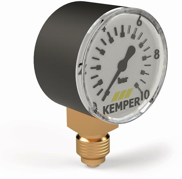 KEMPER Hinterdruckmanometer für Flanschen-Druckminderer Figur 711 00