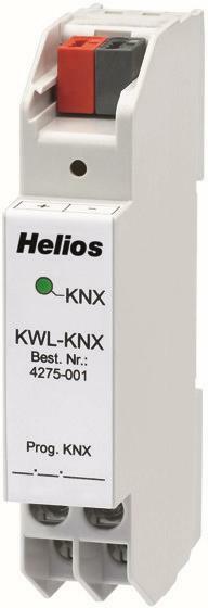 Helios KNX-Busmodul für easycontrols und zur Schaltschrankmontage