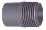GF PVC-U Übergangsnippel 25mm x 3/4" AG PN10 # 721913507