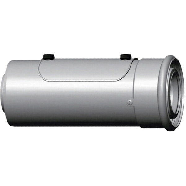 WOLF Luft-/Abgasrohr m. Revisionsöffnung DN 60/100, weiß 250mm, 2651729